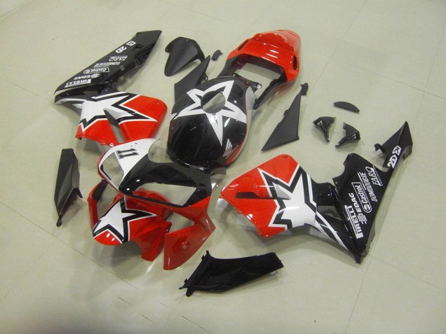 Black Red 2003-2004 Honda CBR600RR Motorcycle Bodywork Black Red 2003-2004 Honda CBR600RR Motorcycle Bodywork