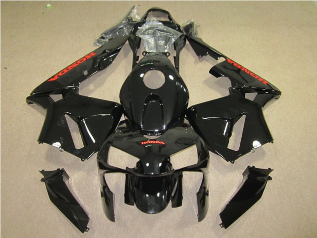 Black Red 2005-2006 Honda CBR600RR Motorcycle Fairing