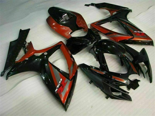 Black Red 2006-2007 Suzuki GSXR 600/750 Motorcycle Bodywork Black Red 2006-2007 Suzuki GSXR 600/750 Motorcycle Bodywork