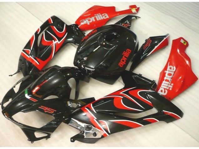 Black Red 2006-2011 Aprilia RS125 Motorcycle Fairings
