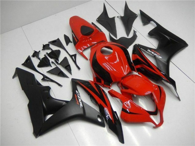 Black Red 2007-2008 Honda CBR600RR Motorcycle Fairing Kits