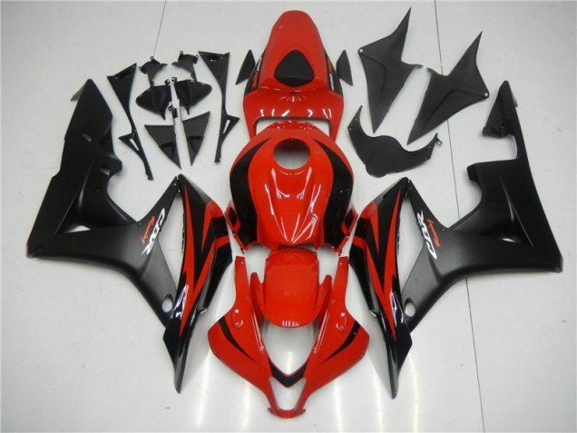 Black Red 2007-2008 Honda CBR600RR Motorcycle Fairing Kits