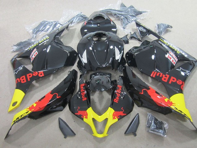 Black Red Bull 2009-2012 Honda CBR600RR Motorcycle Fairing Black Red Bull 2009-2012 Honda CBR600RR Motorcycle Fairing
