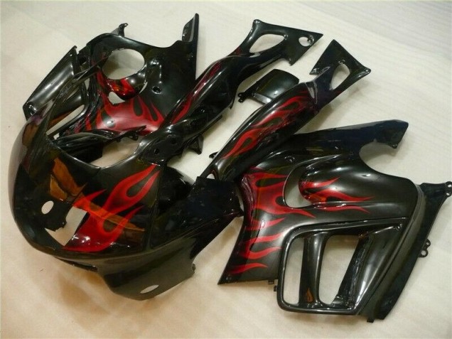 Black Red Flame 1995-1998 Honda CBR600 F3 Motorcycle Fairing Black Red Flame 1995-1998 Honda CBR600 F3 Motorcycle Fairing
