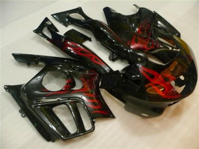Black Red Flame 1995-1998 Honda CBR600 F3 Motorcycle Fairing Black Red Flame 1995-1998 Honda CBR600 F3 Motorcycle Fairing