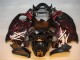 Black Red Flame 1996-2007 Suzuki GSXR 1300 Hayabusa Motorcycle Fairings