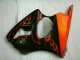 Black Red Flame 2000-2002 Kawasaki ZX6R Motorcycle Fairings Black Red Flame 2000-2002 Kawasaki ZX6R Motorcycle Fairings