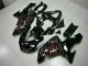 Black Red Flame 2006-2007 Kawasaki ZX10R Motorcycle Fairing
