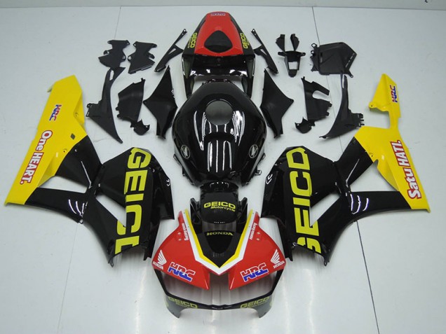 Black Red HRC 2012-2016 Honda CBR1000RR Motorcycle Fairings
