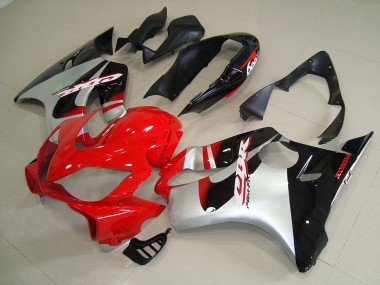 Black Red Silver 2004-2007 Honda CBR600 F4i Motorcycle Fairings