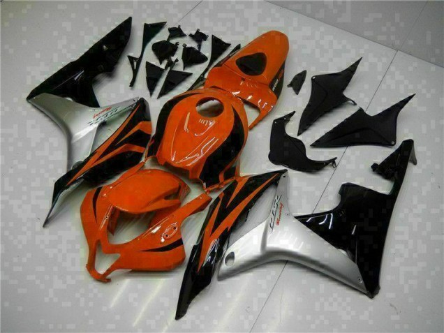 Black Red Silver 2007-2008 Honda CBR600RR Motorcycle Fairings