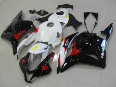 Black Red White 2009-2012 Honda CBR600RR Motorcycle Fairings