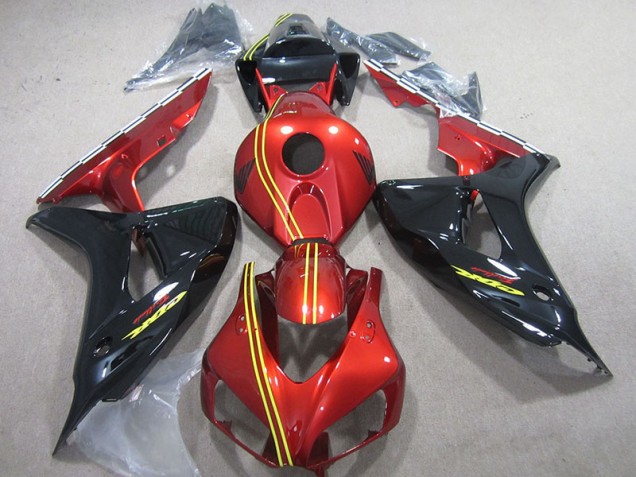Black Red Yellow 2006-2007 Honda CBR1000RR Motorcycle Fairings Black Red Yellow 2006-2007 Honda CBR1000RR Motorcycle Fairings