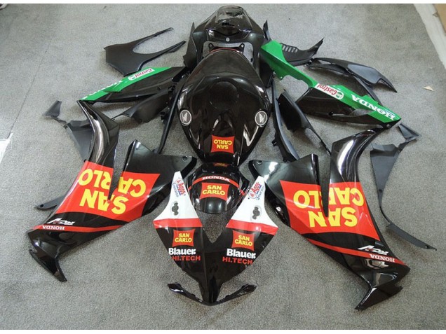 Black Red Yellow San Carlo 2012-2016 Honda CBR1000RR Motorcycle Fairings