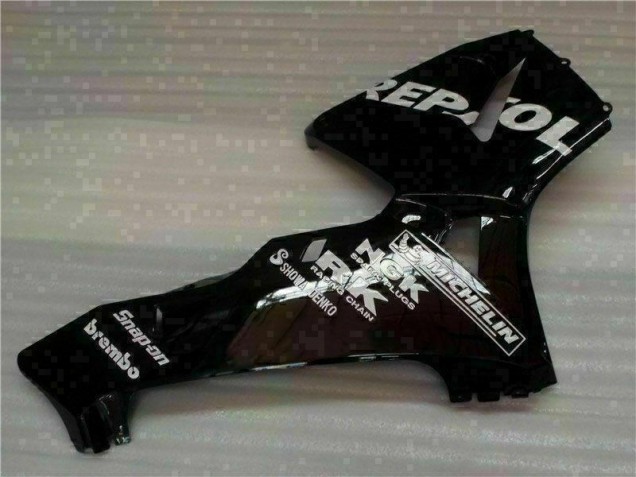 Black Repsol 2005-2006 Honda CBR600RR Motorcycle Fairing Black Repsol 2005-2006 Honda CBR600RR Motorcycle Fairing