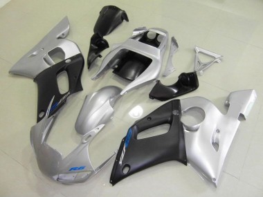 Black Silver 1998-2002 Yamaha YZF R6 Motorcycle Fairings