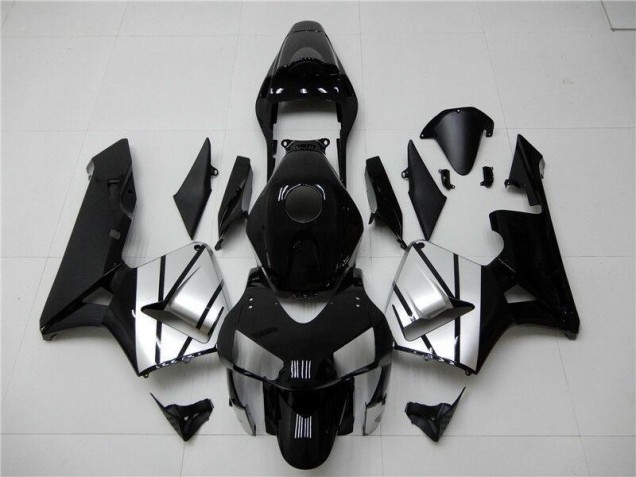 Black Silver 2003-2004 Honda CBR600RR Motorcycle Fairings