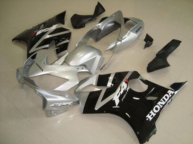Black Silver 2004-2007 Honda CBR600 F4i Motorcycle Fairings