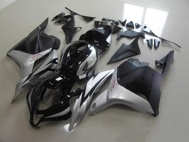 Black Silver 2009-2012 Honda CBR600RR Motorcycle Fairings