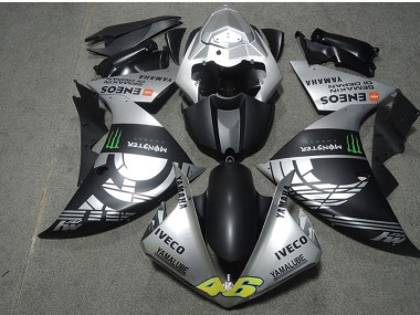 Black Silver Monster IVECO 46 2007-2008 Honda CBR600RR Motorcycle Fairings