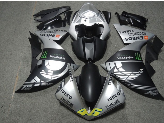 Black Silver Monster IVECO 46 2007-2008 Honda CBR600RR Motorcycle Fairings