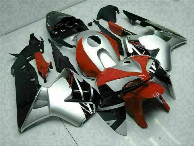 Black Silver Red 2005-2006 Honda CBR600RR Motorcycle Fairings Black Silver Red 2005-2006 Honda CBR600RR Motorcycle Fairings