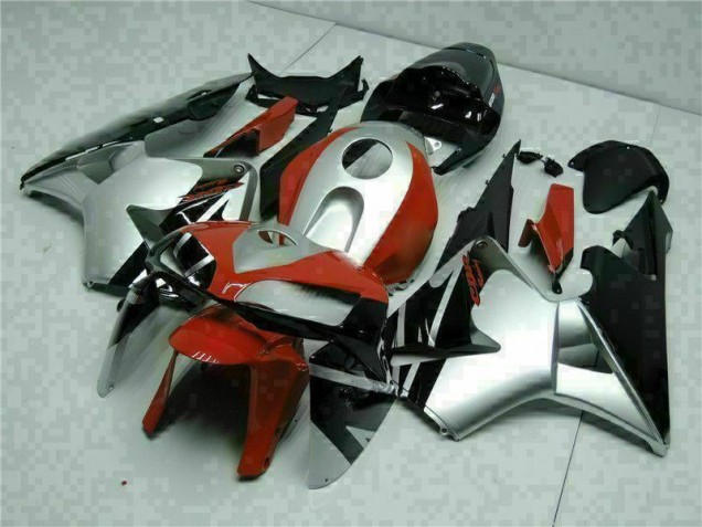 Black Silver Red 2005-2006 Honda CBR600RR Motorcycle Fairings Black Silver Red 2005-2006 Honda CBR600RR Motorcycle Fairings