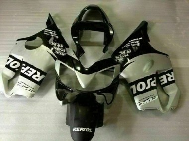 Black Silver Repsol 2001-2003 Honda CBR600 F4i Motorcycle Fairings