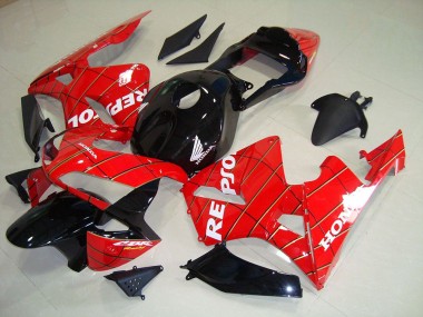 Black Spider Man Repsol 2003-2004 Honda CBR600RR Motorcycle Fairings