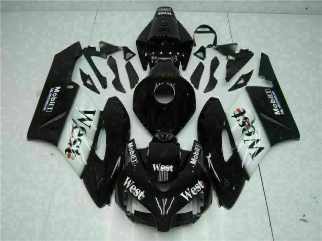 Black West 2004-2005 Honda CBR1000RR Motorcycle Fairings