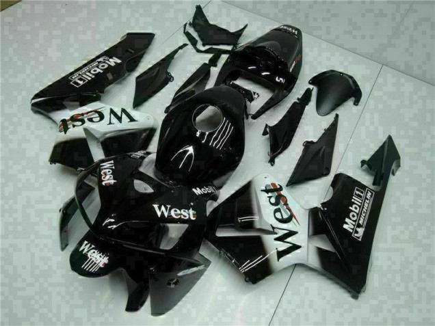 Black West 2005-2006 Honda CBR600RR Motorcycle Fairings Black West 2005-2006 Honda CBR600RR Motorcycle Fairings