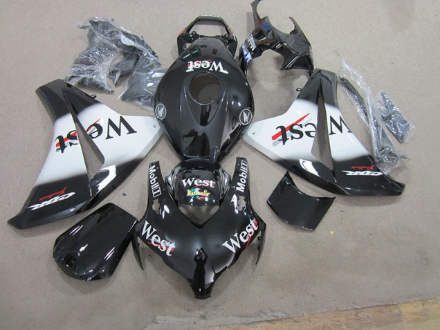 Black West 2008-2011 Honda CBR1000RR Motorcycle Fairings Black West 2008-2011 Honda CBR1000RR Motorcycle Fairings