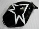 Black White 11 2003-2004 Honda CBR600RR Motorcycle Fairings