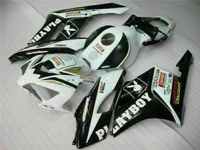 Black White 2004-2005 Honda CBR1000RR Motorcycle Fairing