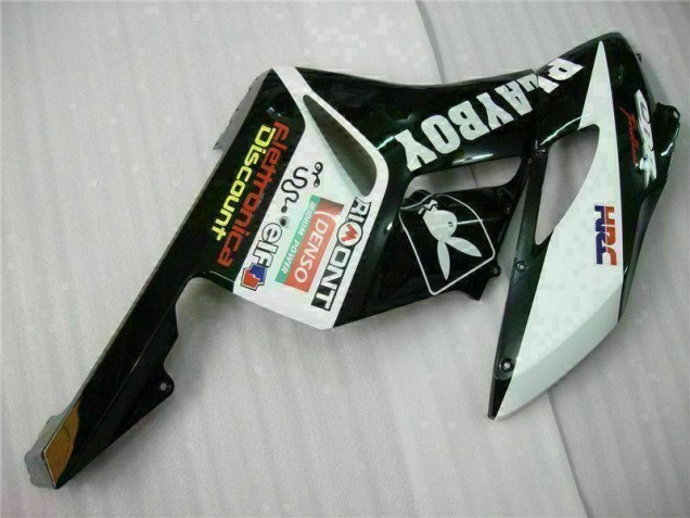 Black White 2004-2005 Honda CBR1000RR Motorcycle Fairing