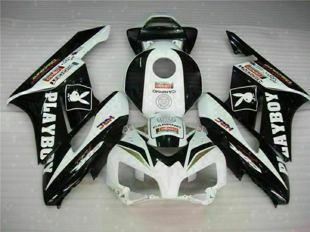 Black White 2004-2005 Honda CBR1000RR Motorcycle Fairing