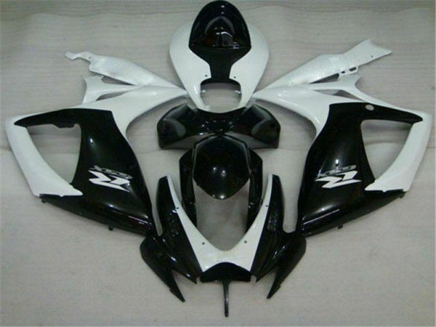 Black White 2006-2007 Suzuki GSXR 600/750 Motorcycle Fairings Black White 2006-2007 Suzuki GSXR 600/750 Motorcycle Fairings