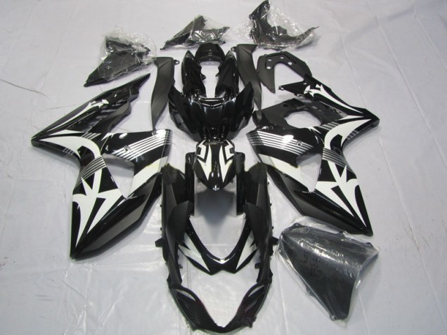 Black White 2009-2016 Suzuki GSXR 1000 Motorcycle Fairings Black White 2009-2016 Suzuki GSXR 1000 Motorcycle Fairings