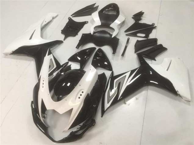 Black White 2011-2021 Suzuki GSXR 600/750 Motorcycle Bodywork
