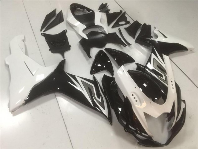 Black White 2011-2021 Suzuki GSXR 600/750 Motorcycle Fairing