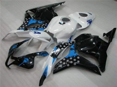 Black White Blue 2009-2012 Honda CBR600RR Motorcycle Fairings