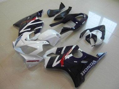 Black White F Sport 2001-2003 Honda CBR600 F4i Motorcycle Fairings