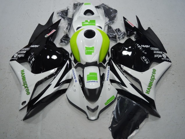 Black White Green Hannspree 2009-2012 Honda CBR600RR Motorcycle Fairings Black White Green Hannspree 2009-2012 Honda CBR600RR Motorcycle Fairings