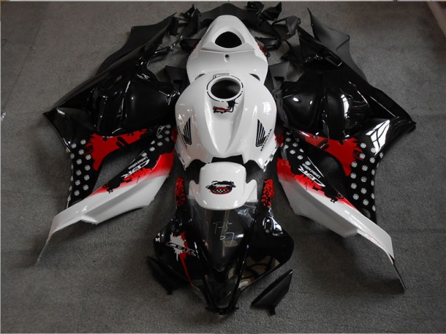 Black White Red 2009-2012 Honda CBR600RR Motorcycle Fairings Black White Red 2009-2012 Honda CBR600RR Motorcycle Fairings
