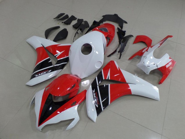 Black White and Red 2008-2011 Honda CBR1000RR Motorcycle Fairings