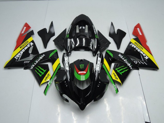 Black Yellow Monster 2003-2005 Kawasaki ZX10R Motorcycle Fairings Black Yellow Monster 2003-2005 Kawasaki ZX10R Motorcycle Fairings