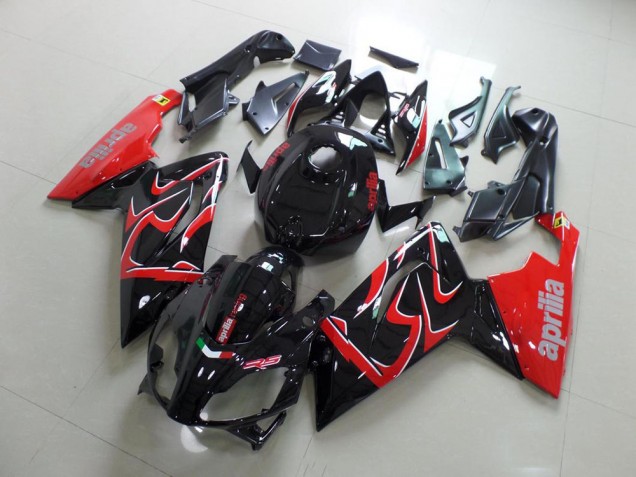Black and Red 2006-2011 Aprilia RS125 Motorcycle Fairing Black and Red 2006-2011 Aprilia RS125 Motorcycle Fairing