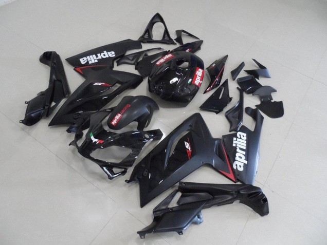 Black and Red Stripe 2006-2011 Aprilia RS125 Motorcycle Fairings
