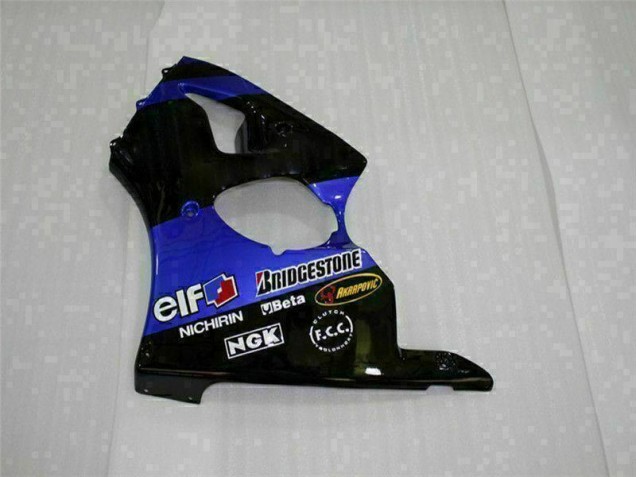 Blue 2000-2002 Kawasaki ZX6R Motorcycle Fairing Blue 2000-2002 Kawasaki ZX6R Motorcycle Fairing