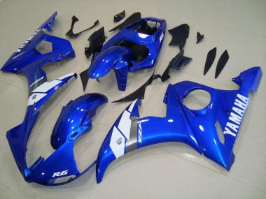 Blue 2003-2005 Yamaha YZF R6 Motorcycle Fairings